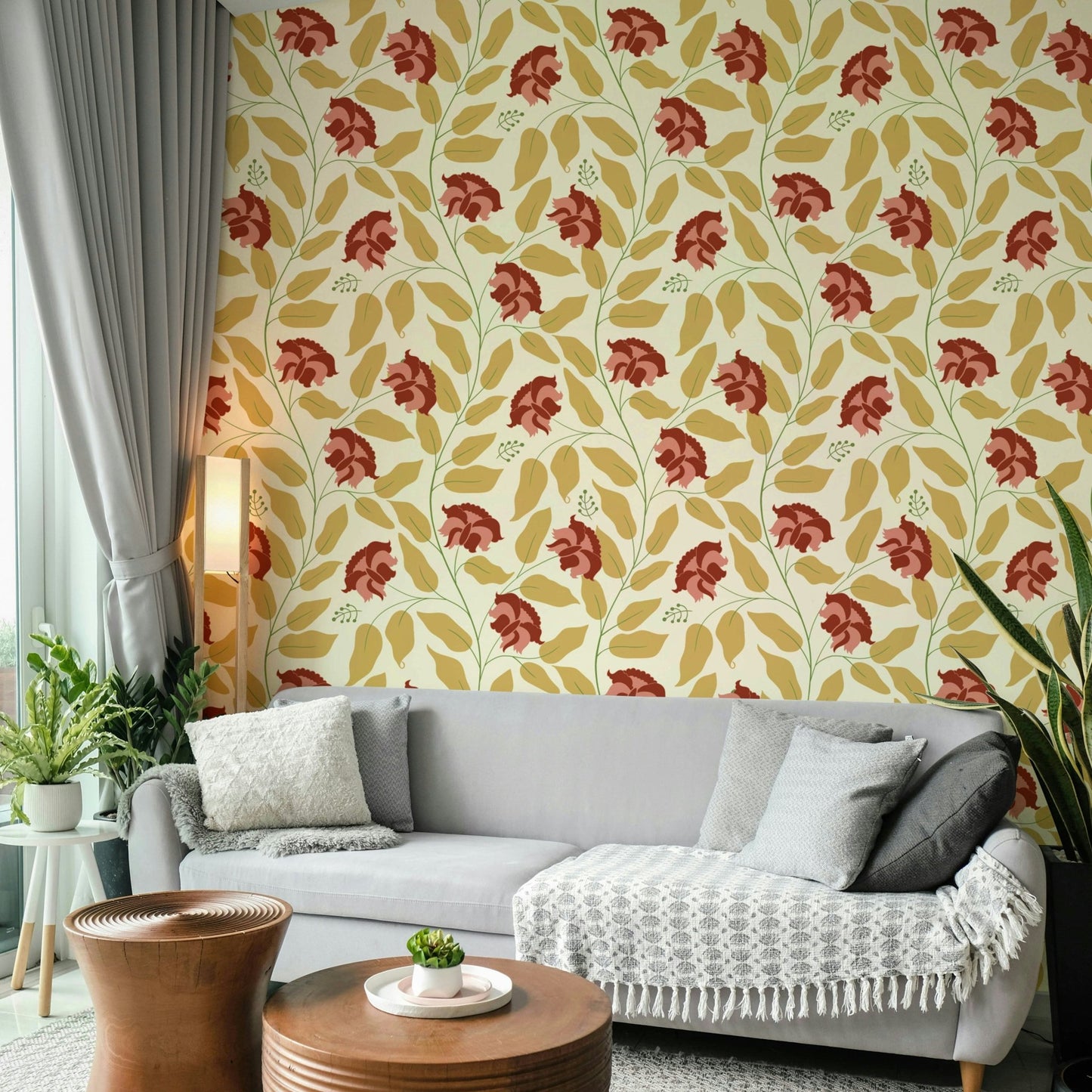 The color palette is composed of elegant and muted tones.