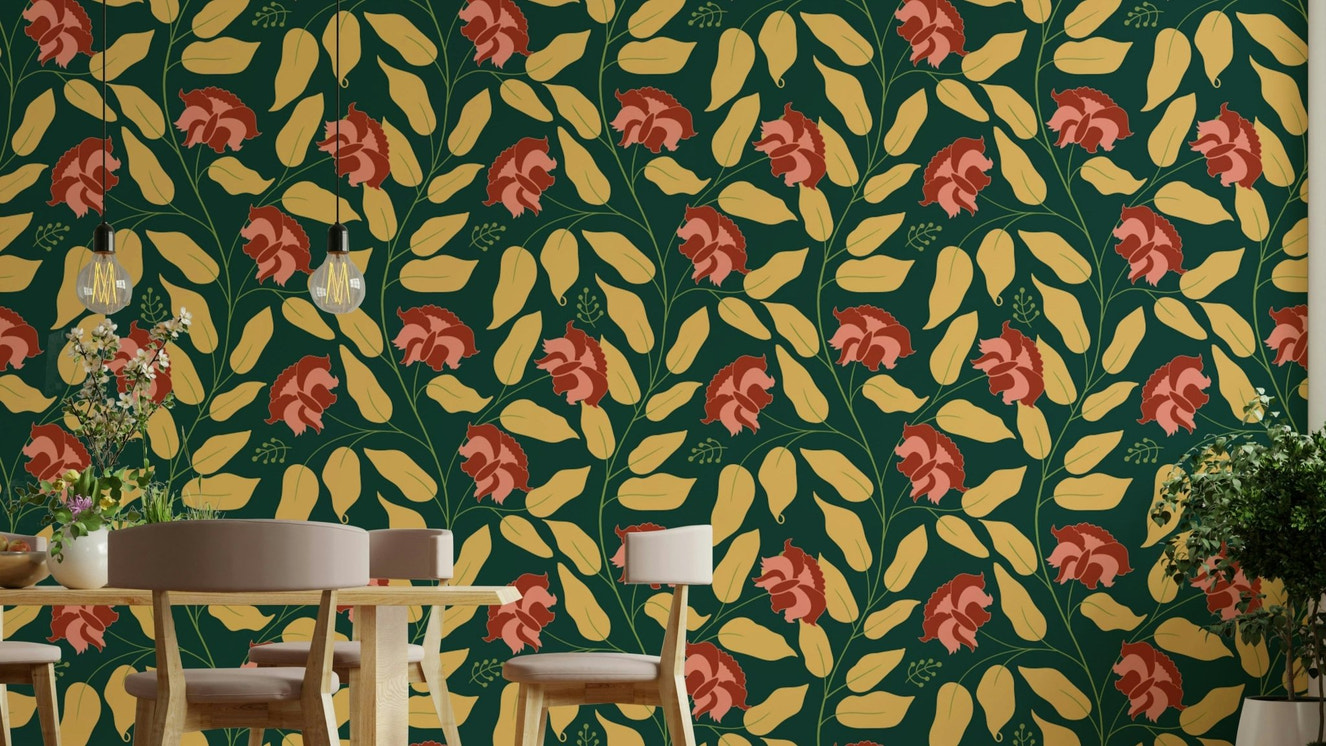 Features intricate and delicate floral and botanical designs.
