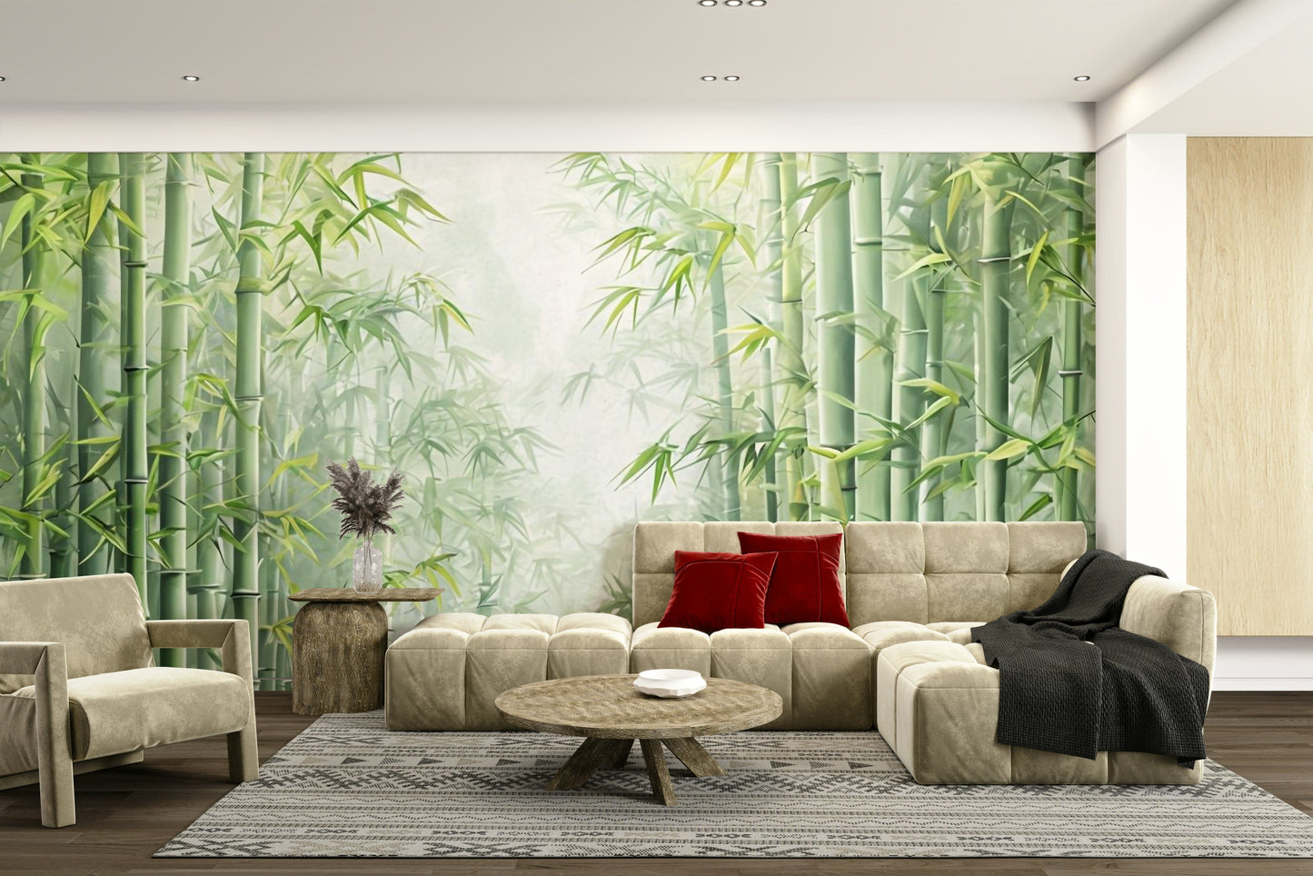 Green bamboo grove wallpaper for walls

