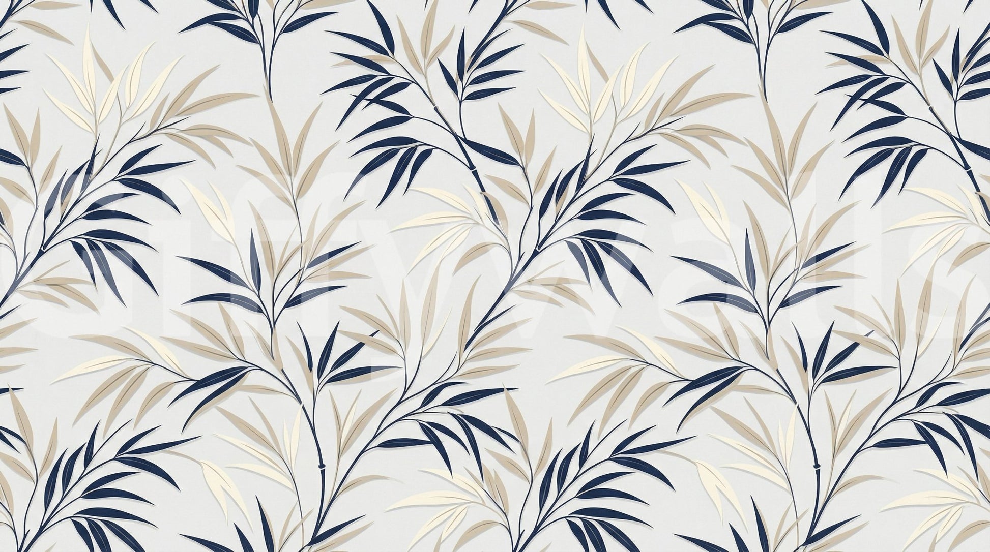 Bamboo-inspired pattern visible in Serene Bamboo Whispers wall mural look
