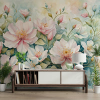 The image shows an artistic impression of gentle flowers.

