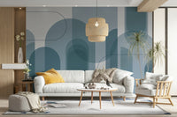 Abstract rhythm design wall mural
