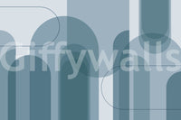 Contemporary mural wallpaper with calm tone
