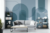 Cool color wallpaper for quiet spaces
