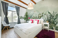 Greenery-filled botanical garden mural for any room.

