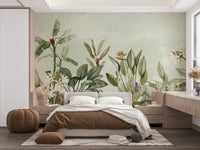 Botanical garden wall mural to bring nature indoors.

