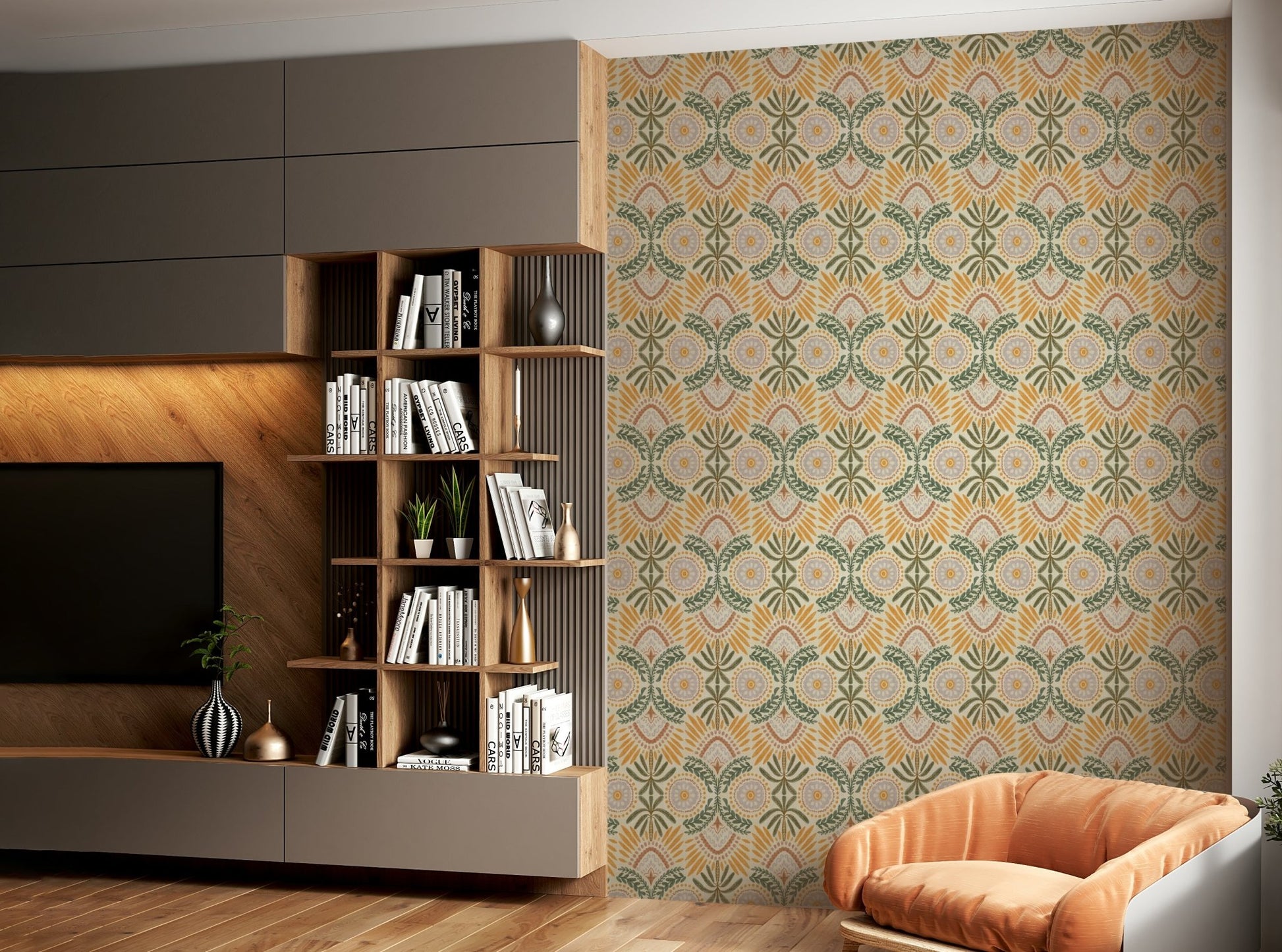 Wallpaper for walls with plant motifs, GD988