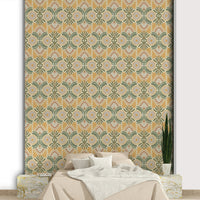 Soft botanical pattern wallpaper, GD988