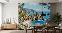 Serene Coastal Archway Wall Mural