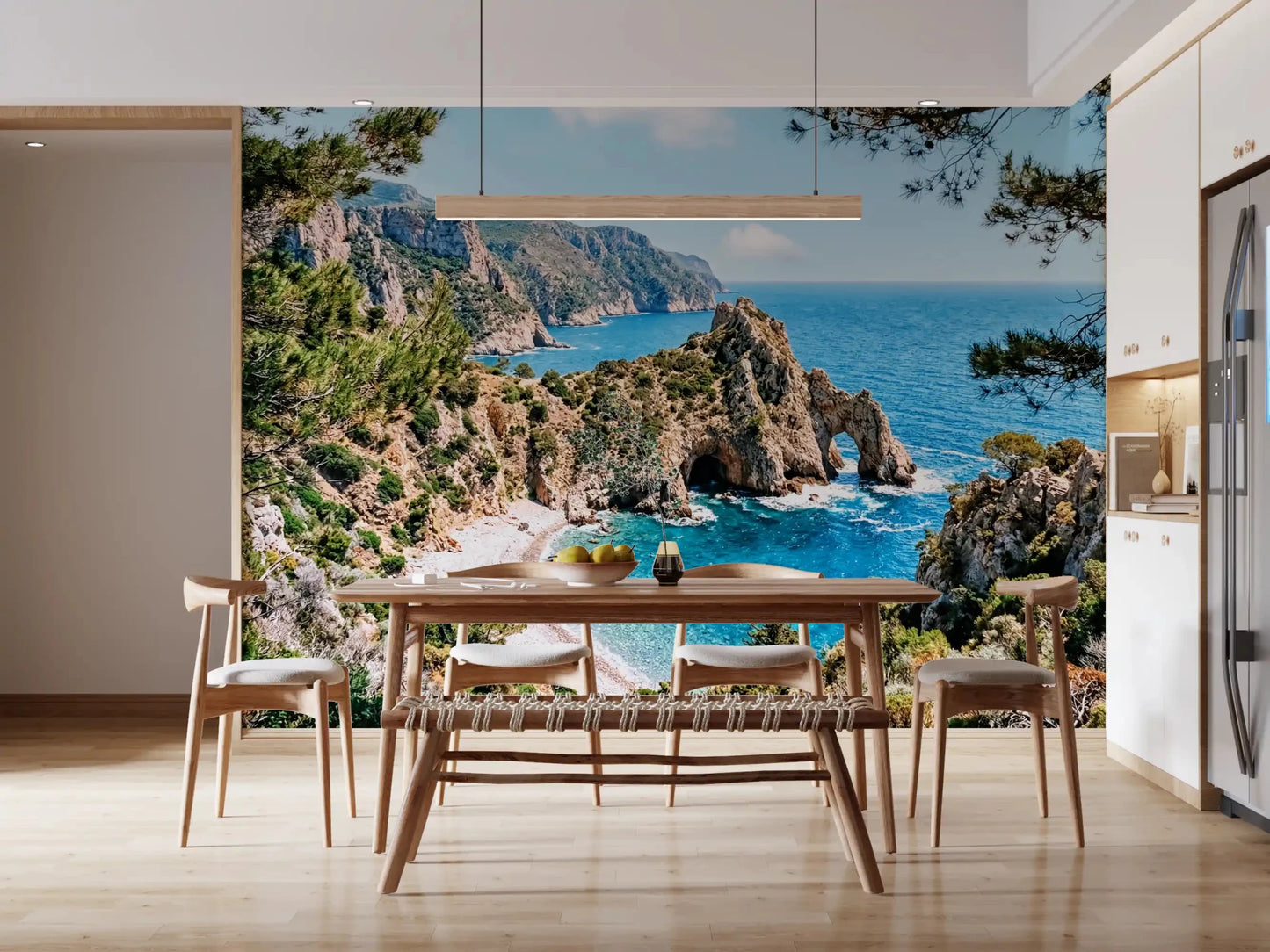 Serene Coastal Archway Wall Mural