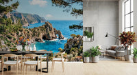 Serene Coastal Archway Wall Mural
