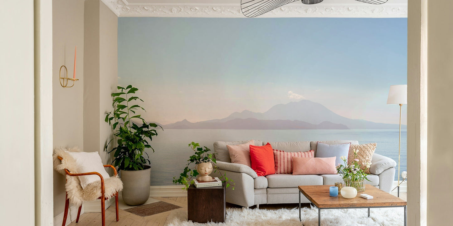 Wide sandy beach wall art
