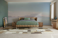 Tranquil ocean view mural
