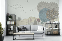 Serene Countryside Dreamscape Wallpaper