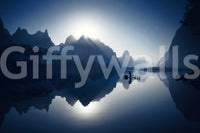 Elegant landscape wallpaper for a professional workspace or lobby.