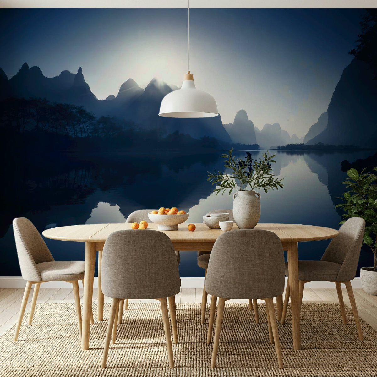 Zen inspired wall mural for a quiet meditation room or study., GD5748