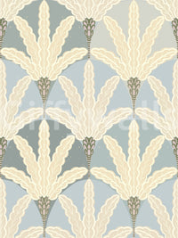 Minimal leaf design appears in Serene Deco Foliage wallpaper, GD9219
