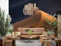 A contemplative gentle design wallpaper mural for a feature wall.