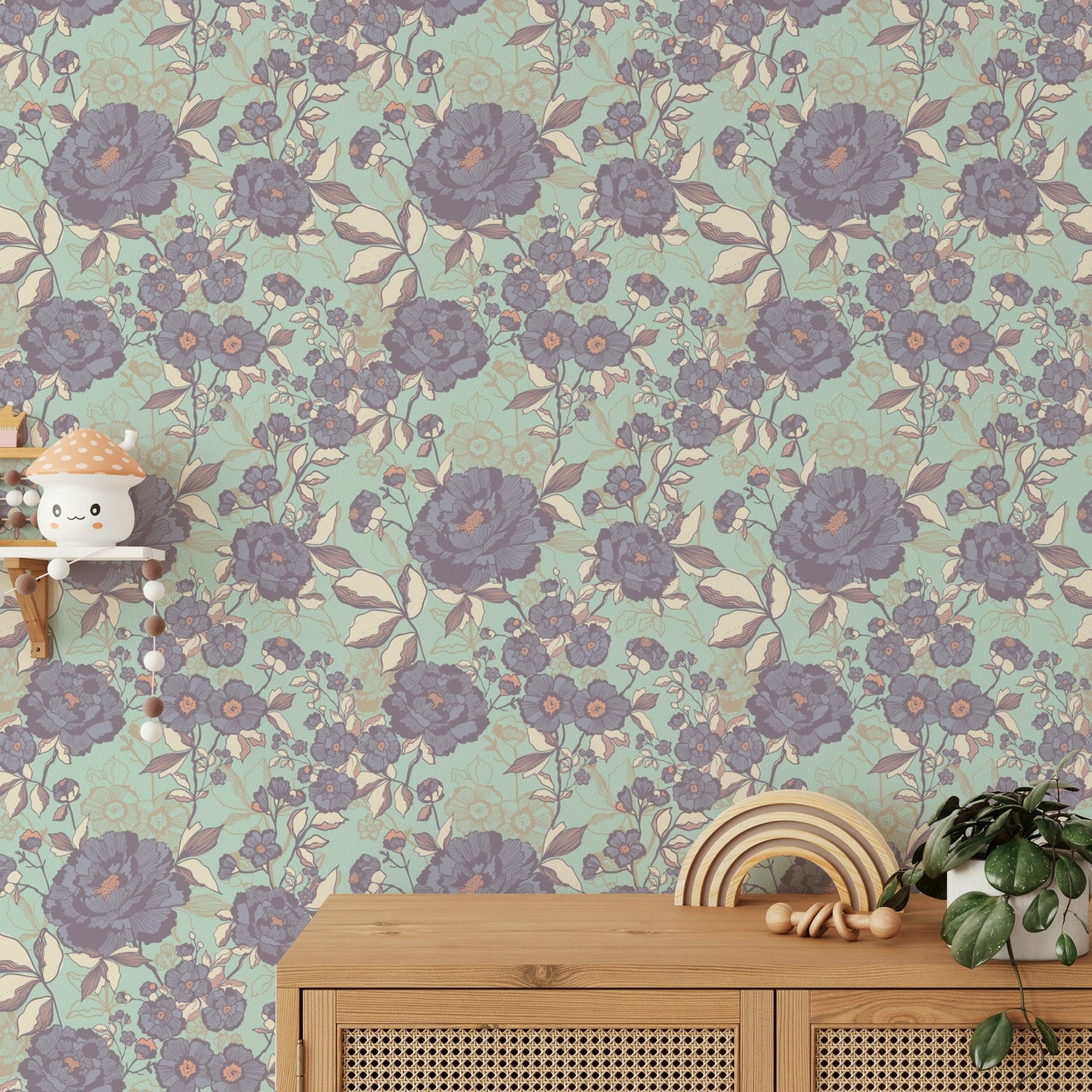 Wallpaper with a calming and artistic feel.

