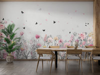 Serene Floral Orchard Wallpaper Murals - Giffywalls A310