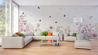 Serene Floral Orchard Wallpaper Murals - Giffywalls A310