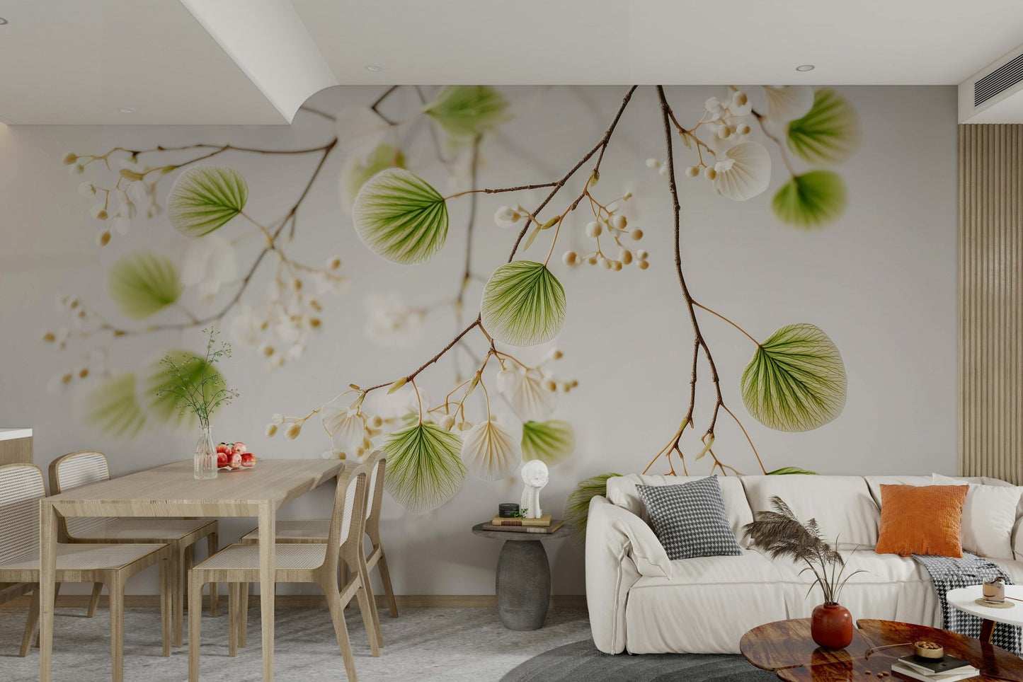 Modern leaf wallpaper for peaceful spaces

