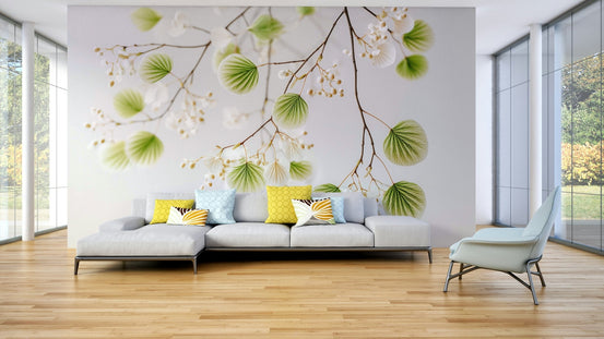Serene Foliage Wall Mural, GD2619