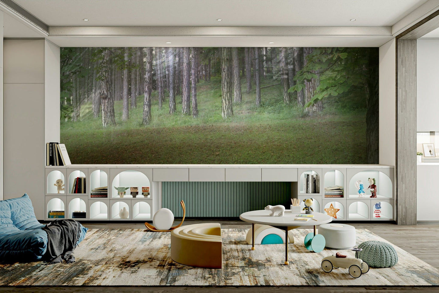 Easy-to-install mural that brings the outdoors inside

