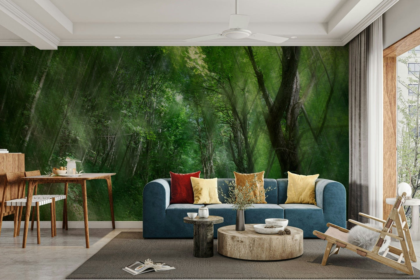 Inviting and calming outdoor feel.

