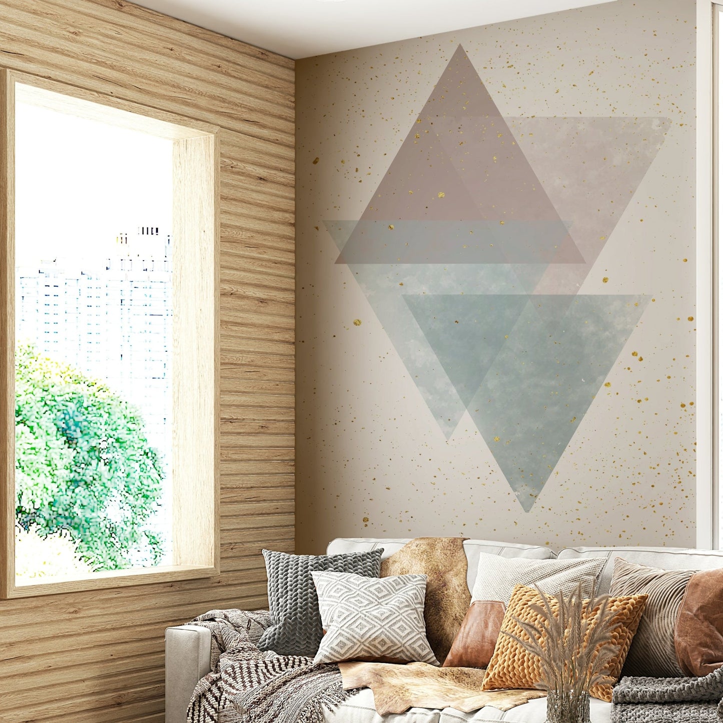Serene Geometry Wall Mural