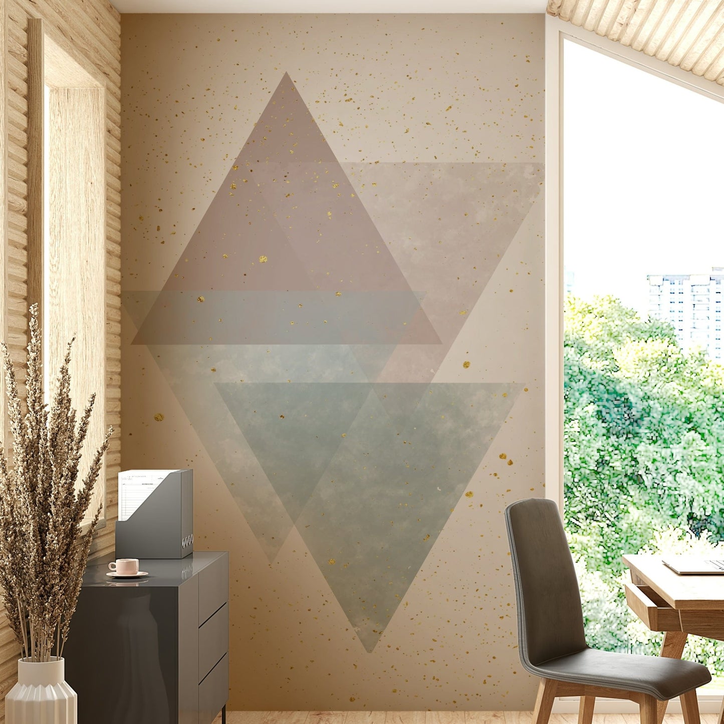 Serene Geometry Wall Mural
