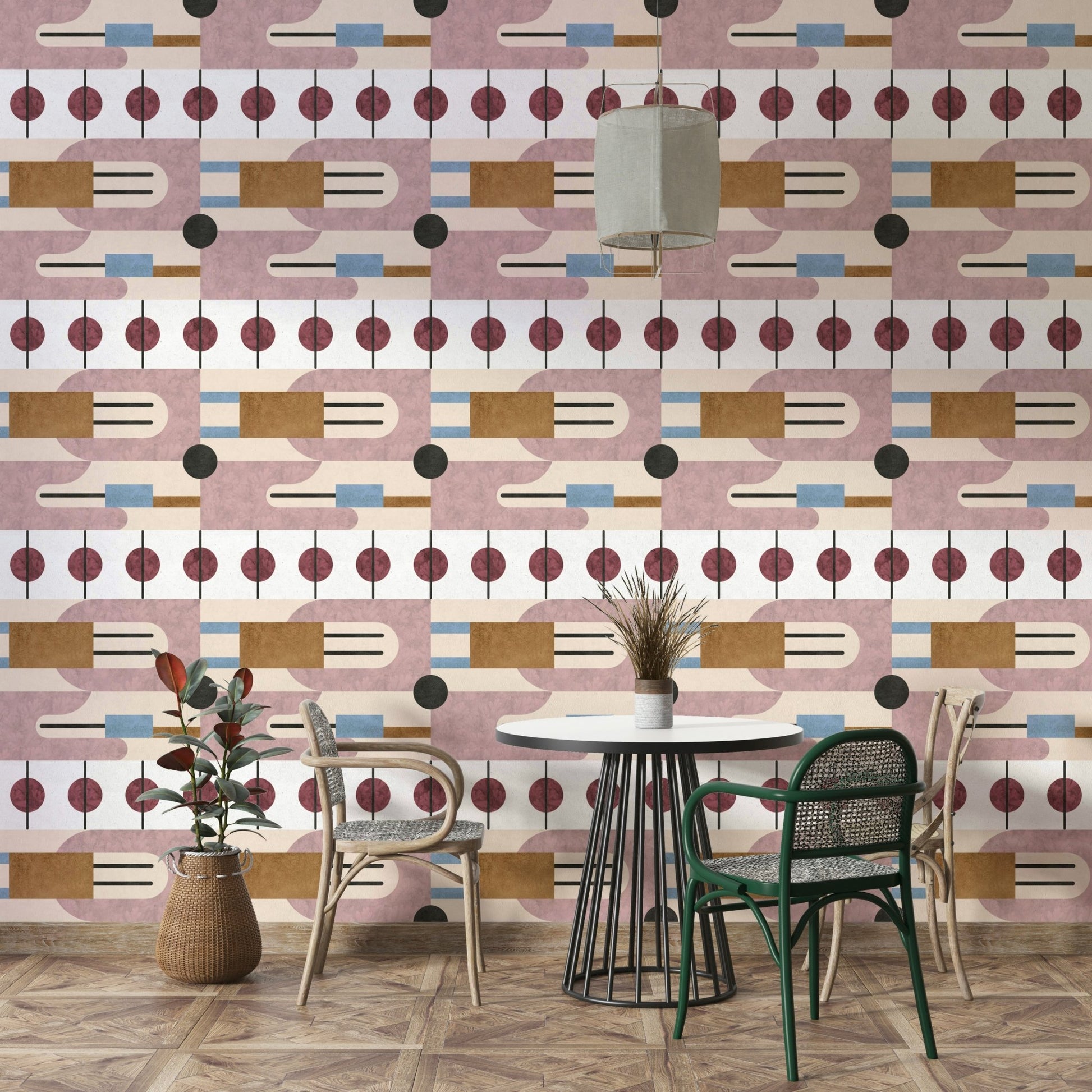 Contemporary neutral wall design

