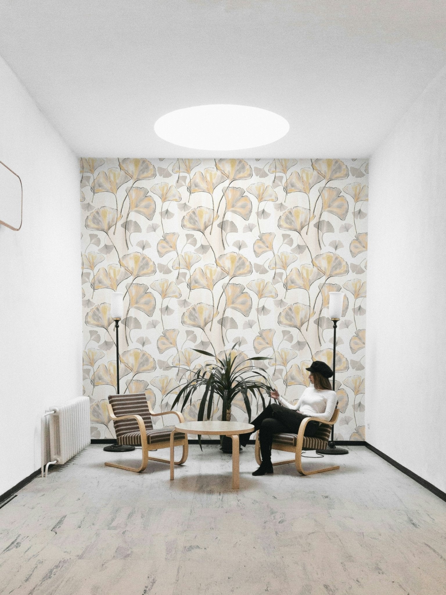 Serene Ginkgo Wallpaper⁠