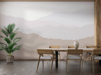 Dreamy gradient peaks wallpaper pattern, C04