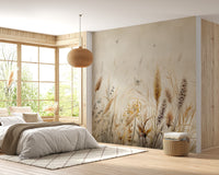 Serene Grassland Butterfly Wallpaper Mural - Giffywalls