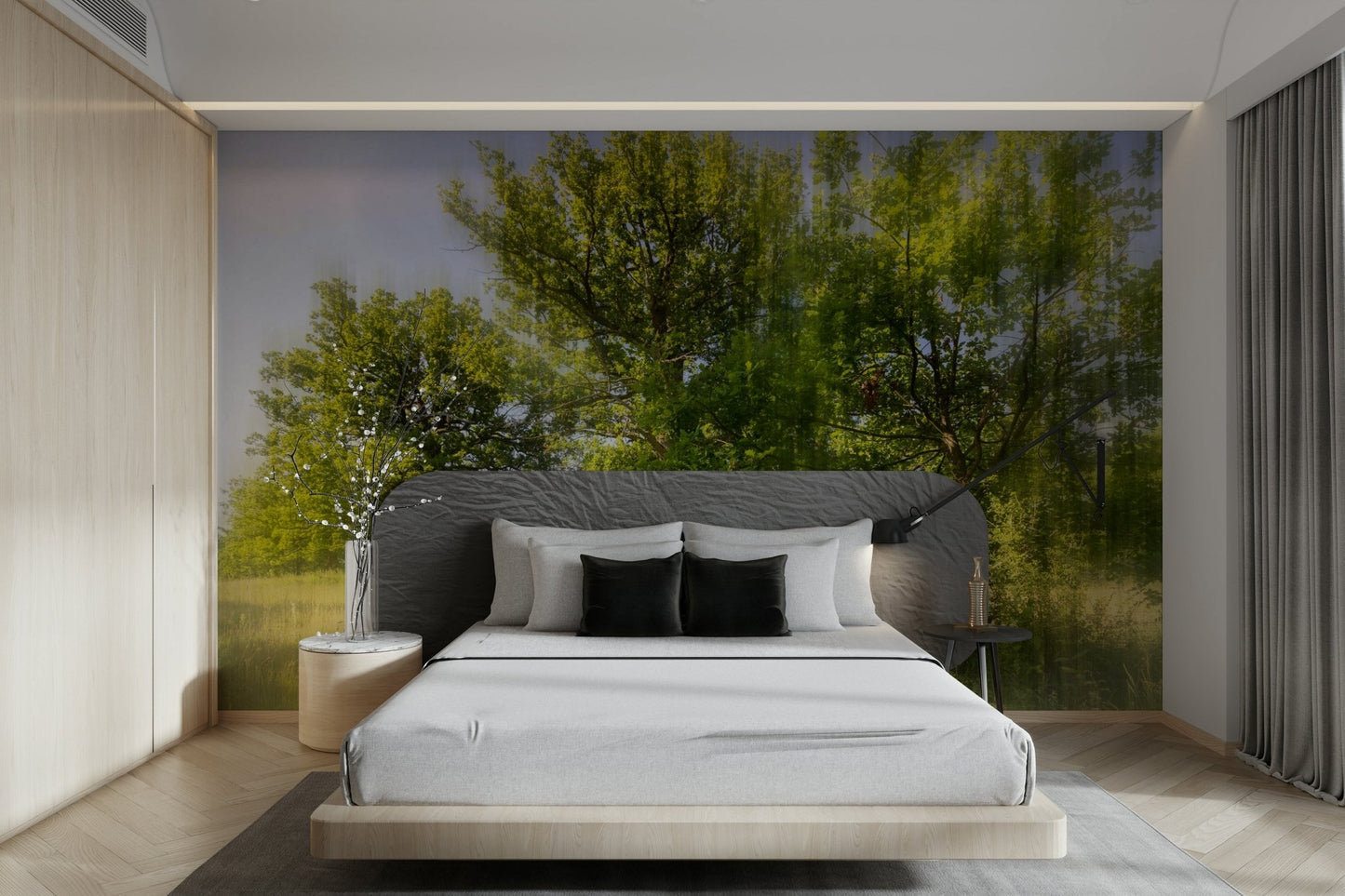 The colors are various shades of green, giving a fresh and natural feel.

