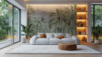 Botanical jungle wallpaper for interiors B729
