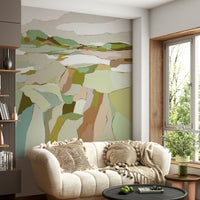 Quiet space with soft hills and sky wallpaper


