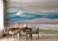 Serene Layered Horizons Wall Mural