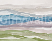 Serene Layered Horizons Wall Mural