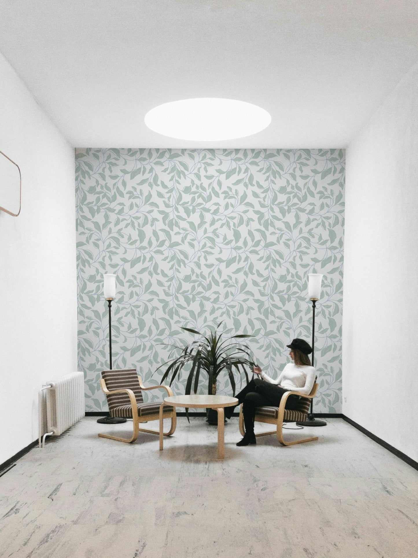 Suitable for a bedroom, living room, or a nature-inspired, calming interior.
