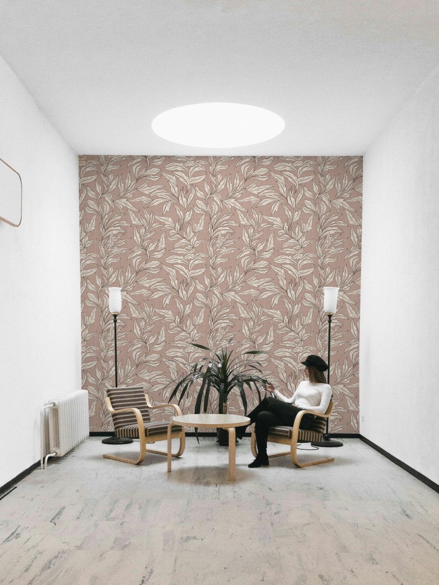 Mural wallpaper with organic detail, GD999