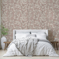 Subtle leaf pattern wallpaper, GD999