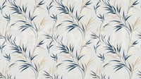 Serene Leaf Sway Wall Mural with elegant leaf forms and gentle contrast, GD9031