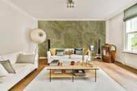 Harmonious palette of soft, neutral tones (whites, grays, creams) or pastels.

