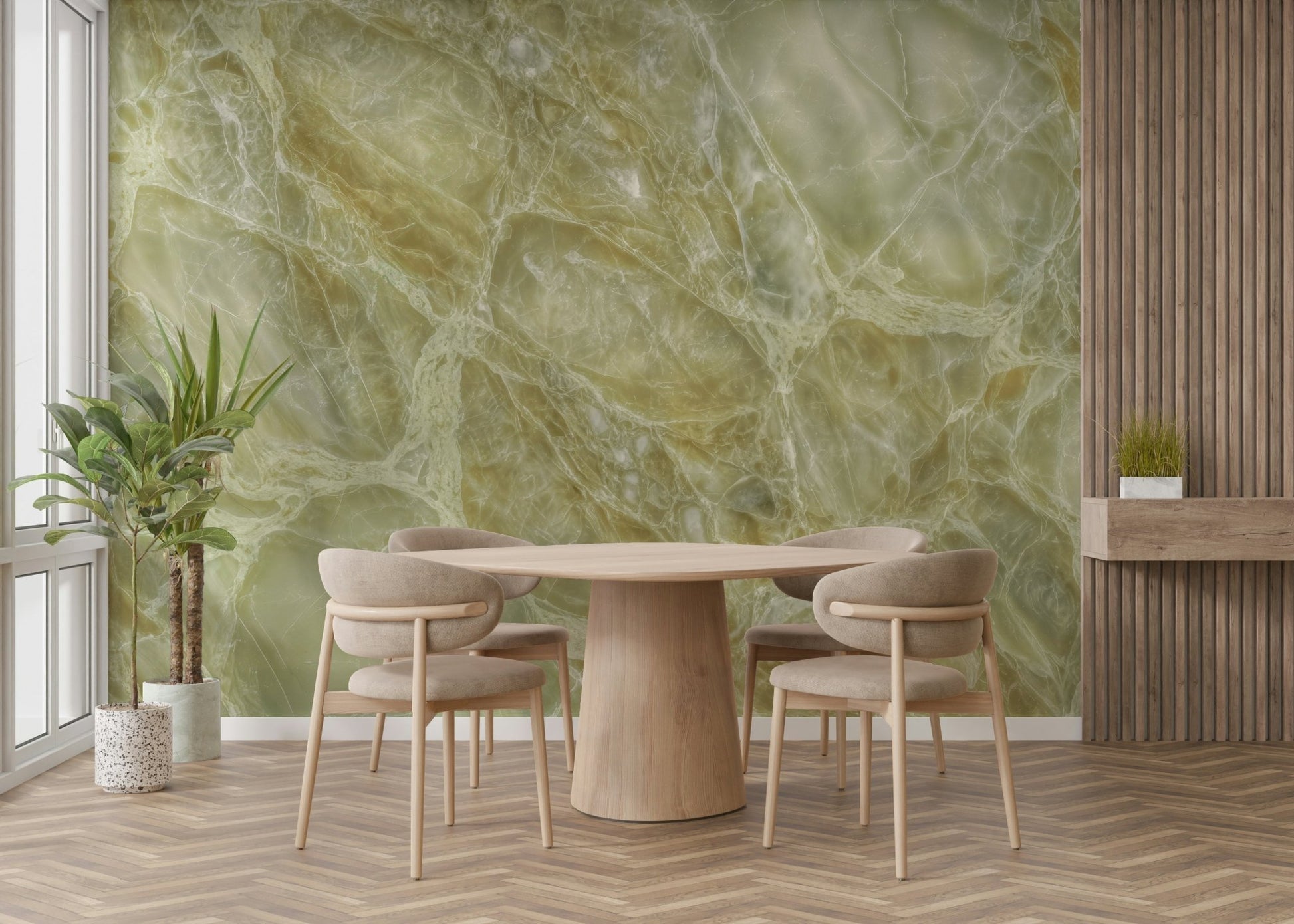 Delicate and flowing organic patterns.

