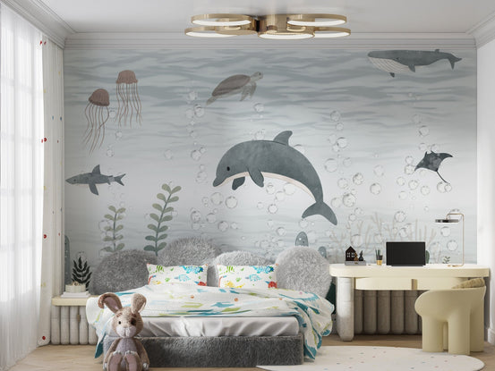 Peaceful Underwater Scene Wallpaper C182
