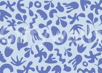 Quiet abstract movement in Serene Flow wall mural composition, GD9314