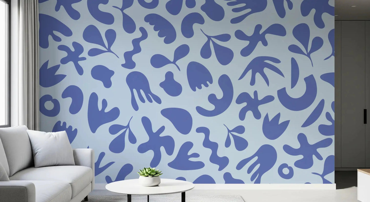 Clean modern surface from Serene Flow wall mural artwork, GD9314