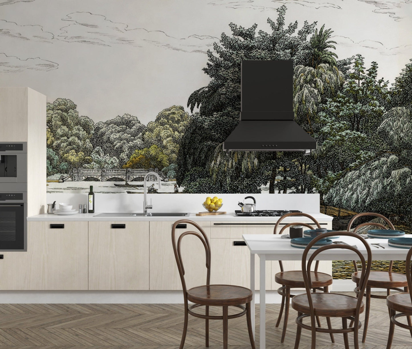 Classic Nature Wallpaper with Calm River
